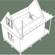 Каркасный дом 4х5 с мансардой 3х5 - Дачное строительство | Окна, балконы, лоджии