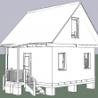 Каркасный дом 5х5 с мансардой 3х5 - Дачное строительство | Окна, балконы, лоджии