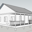 Каркасный дом 6х8 с верандой 2х8 - Дачное строительство | Окна, балконы, лоджии