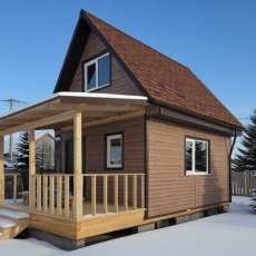 Каркасный дом 4х5 с мансардой - Дачное строительство | Окна, балконы, лоджии