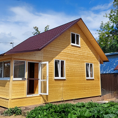 дом 6х6 метров.  - Дачное строительство | Окна, балконы, лоджии