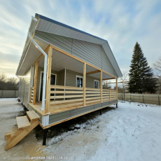 Каркасный дом 6х8 м. - Дачное строительство | Окна, балконы, лоджии