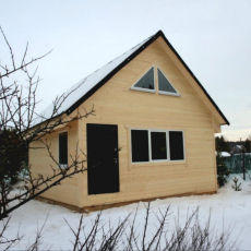 Каркасный дом 6х6 с мансардой  - Дачное строительство | Окна, балконы, лоджии