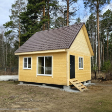 Каркасный дом 6х6 с мансардой - Дачное строительство | Окна, балконы, лоджии