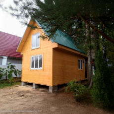 Каркасный дом 4х6 с мансардой 3х6 - Дачное строительство | Окна, балконы, лоджии