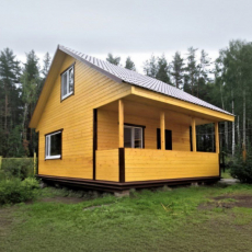 Каркасный дом 6х6 с мансардой - Дачное строительство | Окна, балконы, лоджии