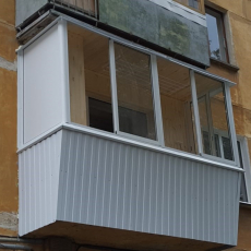 Балкон 2.4м в блочной хрущевке - Дачное строительство | Окна, балконы, лоджии