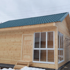 Каркасный дом 5х7 с верандой - Дачное строительство | Окна, балконы, лоджии