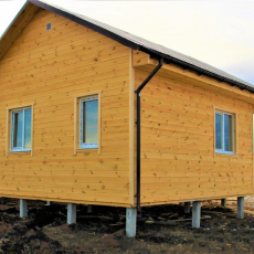 Каркасный дом-баня 6х6 с верандой  - Дачное строительство | Окна, балконы, лоджии