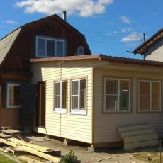 Пристрой каркасный 3.5 х 6 - Дачное строительство | Окна, балконы, лоджии