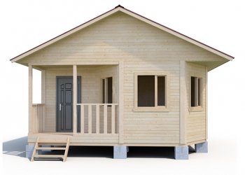 Проект каркасного дома 6х7.5 с эркером - Дачное строительство | Окна, балконы, лоджии