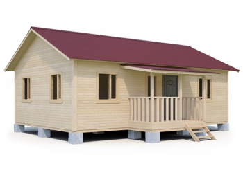 Проект каркасного дома 6х9 с крыльцом - Дачное строительство | Окна, балконы, лоджии