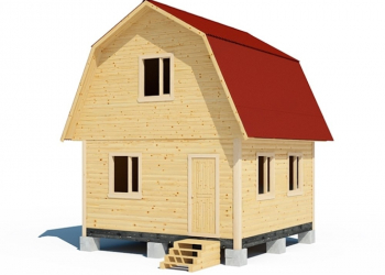 Проект двухэтажного каркасного дома 5х5 - Дачное строительство | Окна, балконы, лоджии