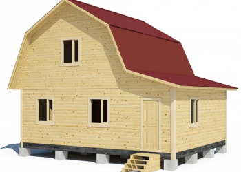 Проект двухэтажного каркасного дома 6х6 с теплой верандой - Дачное строительство | Окна, балконы, лоджии