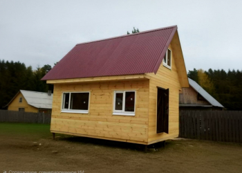 Каркасный дом 4х6 с мансардой 3х6 - Дачное строительство | Окна, балконы, лоджии