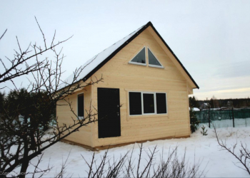 Каркасный дом 6х6 с мансардой  - Дачное строительство | Окна, балконы, лоджии