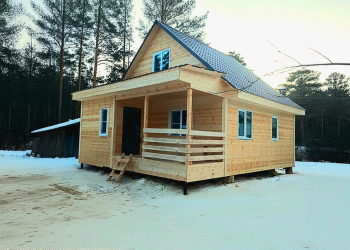 Каркасный дом 6х7  - Дачное строительство | Окна, балконы, лоджии