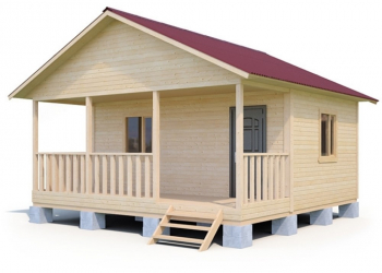 Проект каркасного дома 4х6 с верандой - Дачное строительство | Окна, балконы, лоджии