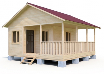 Проект каркасного дома 4х6 с угловой верандой - Дачное строительство | Окна, балконы, лоджии