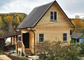 Каркасный дом 5х5 с мансардой 3х5 - Дачное строительство | Окна, балконы, лоджии