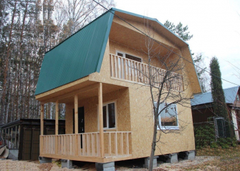 Каркасный дом 5х5 с мансардой  - Дачное строительство | Окна, балконы, лоджии