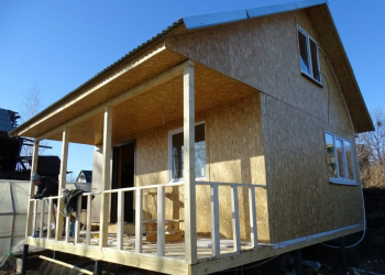 Каркасный дом 5х6 с верандой  - Дачное строительство | Окна, балконы, лоджии