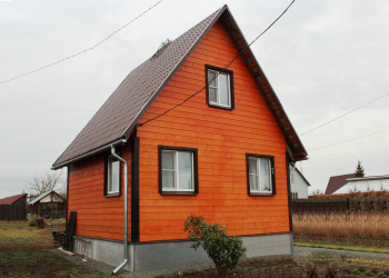 Каркасный дом 6х7 с мансардой и крыльцом - Дачное строительство | Окна, балконы, лоджии