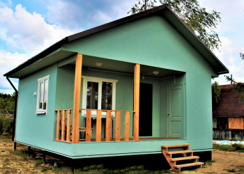 Каркасный дом 5х6 с террасой - Дачное строительство | Окна, балконы, лоджии