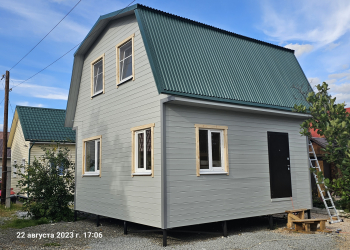 Каркасный дом 6х6 с мансардой - Дачное строительство | Окна, балконы, лоджии