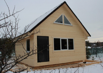 Каркасный дом 6х6 с мансардой  - Дачное строительство | Окна, балконы, лоджии