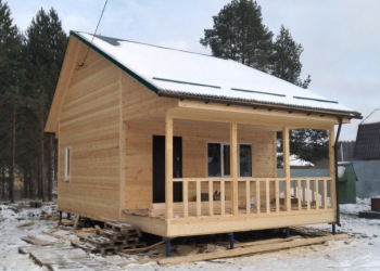 Каркасный дом 6х6 с мансардой и верандой - Дачное строительство | Окна, балконы, лоджии