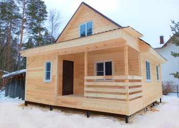 Каркасный дом 6х7 с тамбуром и верандой - Дачное строительство | Окна, балконы, лоджии