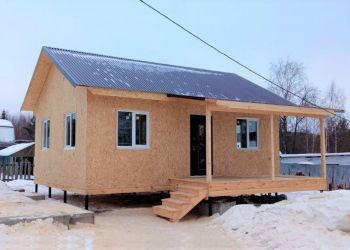 Каркасный дом 6х8 одноэтажный с крыльцом - Дачное строительство | Окна, балконы, лоджии