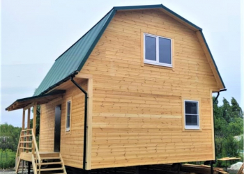 Каркасный дом 6х8 с мансардой  - Дачное строительство | Окна, балконы, лоджии