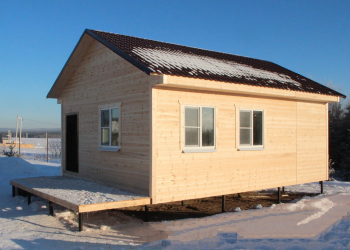 Каркасный дом 6х8 с террасой - Дачное строительство | Окна, балконы, лоджии