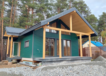 Каркасный дом 7х9 с верандой - Дачное строительство | Окна, балконы, лоджии