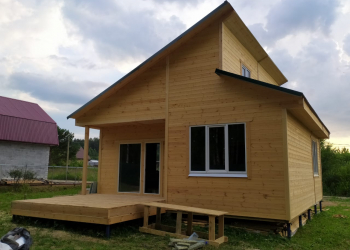 Каркасный дом 9х9 - Дачное строительство | Окна, балконы, лоджии