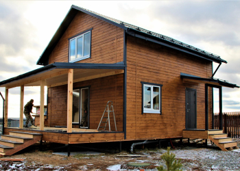 Каркасный дом 7.3х7 двухэтажный - Дачное строительство | Окна, балконы, лоджии