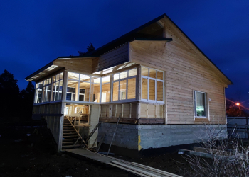 Раздвижное остекление веранды дачного дома 4.5мх10м - Дачное строительство | Окна, балконы, лоджии