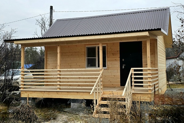 Каркасный дом 4х6 с верандой 2х6  - Дачное строительство | Окна, балконы, лоджии