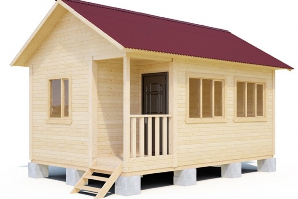 Проект каркасного дома 4х6 с верандой-крыльцом - Дачное строительство | Окна, балконы, лоджии