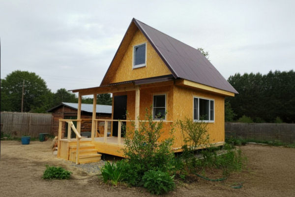 Каркасный дом 4х5 с мансардой - Дачное строительство | Окна, балконы, лоджии