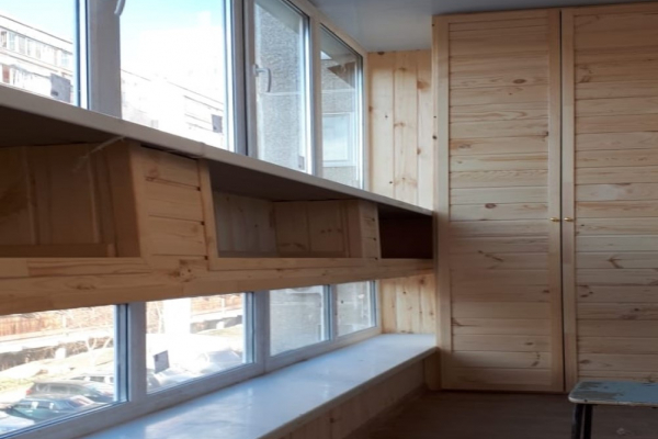 Лоджия с нишами под цветы - Дачное строительство | Окна, балконы, лоджии