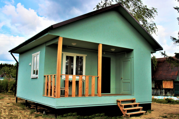 Каркасный дом 5х6 с террасой - Дачное строительство | Окна, балконы, лоджии