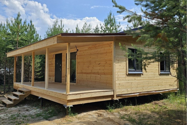 Каркасный дом 6х8 с верандой - Дачное строительство | Окна, балконы, лоджии