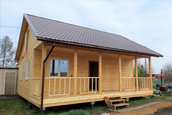 Каркасный дом 6х8 с верандой 2х8 - Дачное строительство | Окна, балконы, лоджии