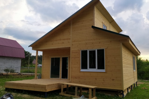 Каркасный дом 9х9 - Дачное строительство | Окна, балконы, лоджии