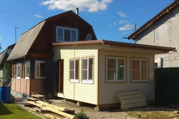 Пристрой каркасный 3.5 х 6 - Дачное строительство | Окна, балконы, лоджии