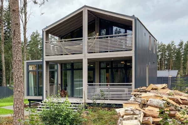 дом 8 на 10 метров двухэтажный. - Дачное строительство | Окна, балконы, лоджии